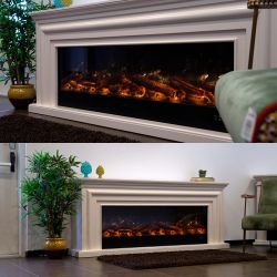 Amiata Builtin Electric Fireplace