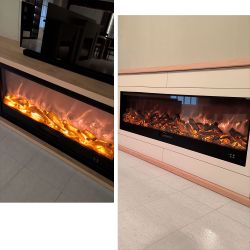 Amiata Builtin Electric Fireplace