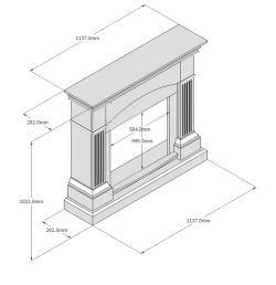 Chimenea De Suelo Blanco