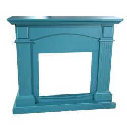 Turquoise Floor Fireplace