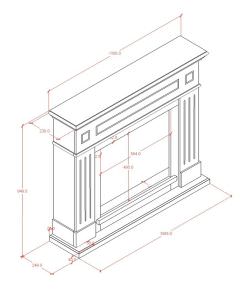 Chimenea De Oficina Blanca