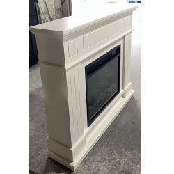 White Office Fireplace