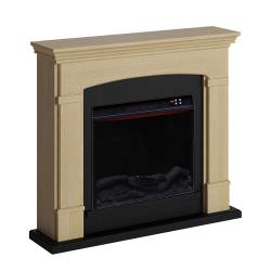 Floor Standing Oak Fireplace