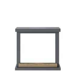 Dark Gray Floor Fireplace