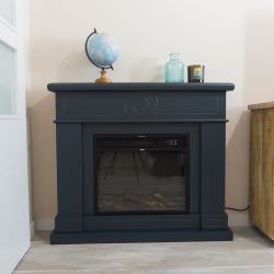 Gray Fireplace Frame