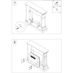 Fireplace Frame Cetona White