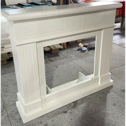 Cornice Bianco Crema Caminetto Elettrico