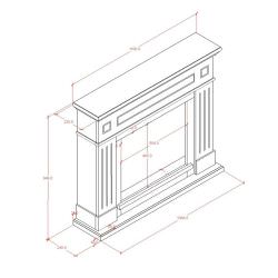 Moldura Para Lareira Pienza Cinzento Esc 