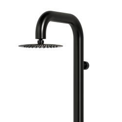 Black Stainless Steel Outdoor Wall Shower