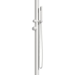 White Stainless Steel Outdoor Shower