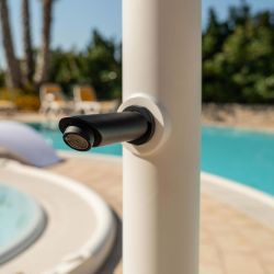 Douche Blanche Avec Led Pommeau De Douch 