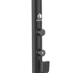 Black Shower With Hand Shower 