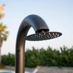 Black Shower With Hand Shower 