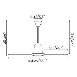 Ventilatore Da Soffitto In Metallo 33001
