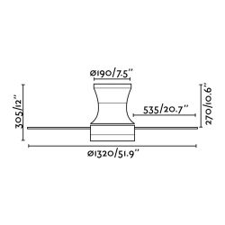Brown Ceiling Fan With Light Tonsay