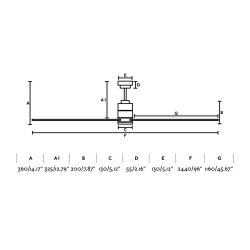 FARO  Ceiling Fan 9 Blades With Led Light is a product on offer at the best price