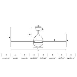 White Ceiling Fan With Light