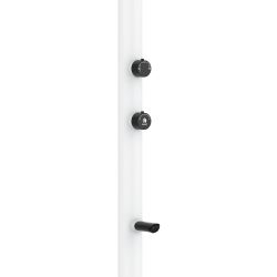Doccia Bianca In Alluminio Soffione Led