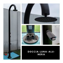 Doccia Esterna Nera In Alluminio