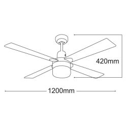 MARTEC  Alpha White Ac 1220mm Con Luce E27x1 Lampada Non Inclusa  un prodotto in offerta al miglior prezzo online