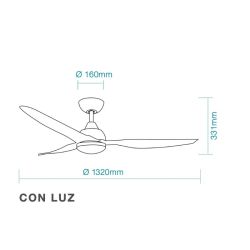 MARTEC  Avoca Dc Nero 1320mm Wifi 15w Cct Led è un prodotto in offerta al miglior prezzo online