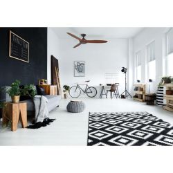 Ventilatore Nero e Marrone Senza Luce