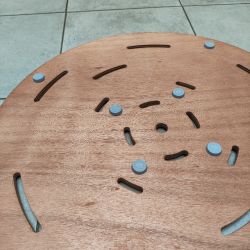 Piatto Doccia Rotondo Legno Okume