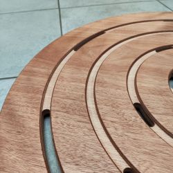 Piatto Doccia Rotondo Legno Okume