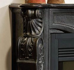 Black Frame For Classic Fireplace