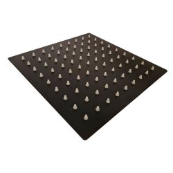 Soffione Quadrato 6 Pollici Nero