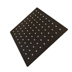 Soffione Quadrato 6 Pollici Nero