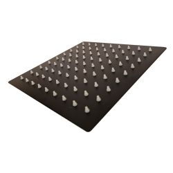 Soffione Quadrato 6 Pollici Nero
