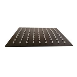 Soffione Quadrato 6 Pollici Nero