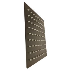 Soffione Quadrato 6 Pollici Nero