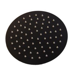 Ducha Redonda De 6 Pulgadas En Negro Mat