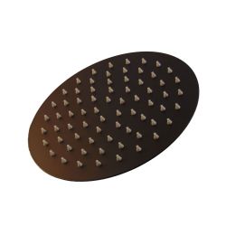 Ducha Redonda De 6 Pulgadas En Negro Mat