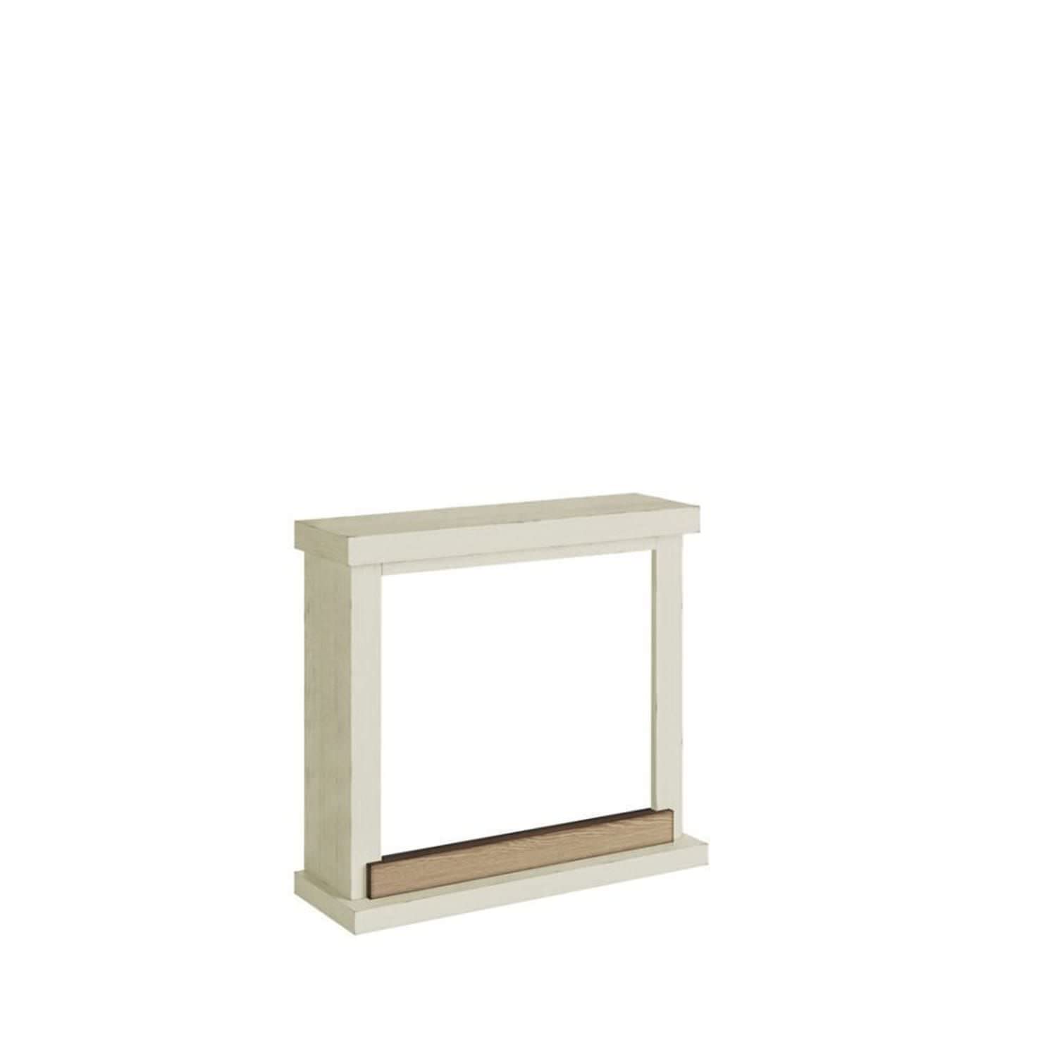 Ivory color frame for fireplace