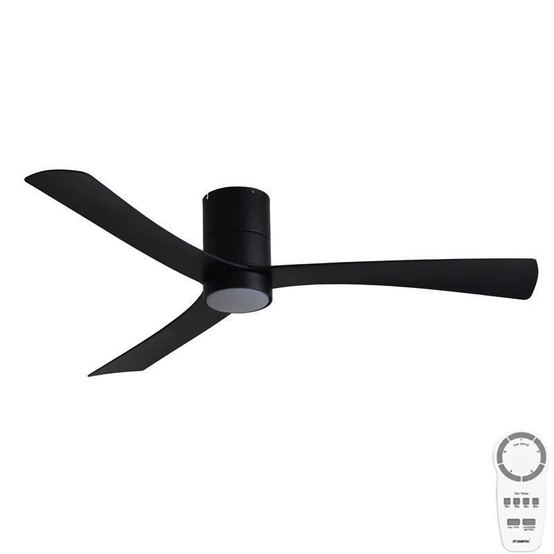Black ceiling fan with LED
