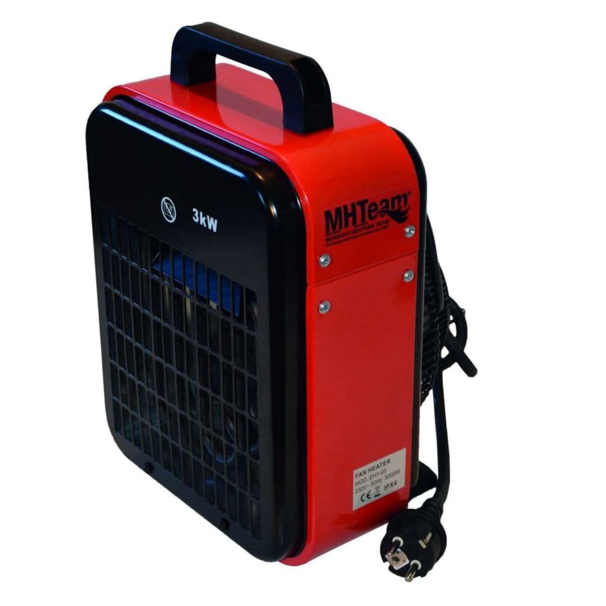 Electric heater 2000W IPX4 red electric
