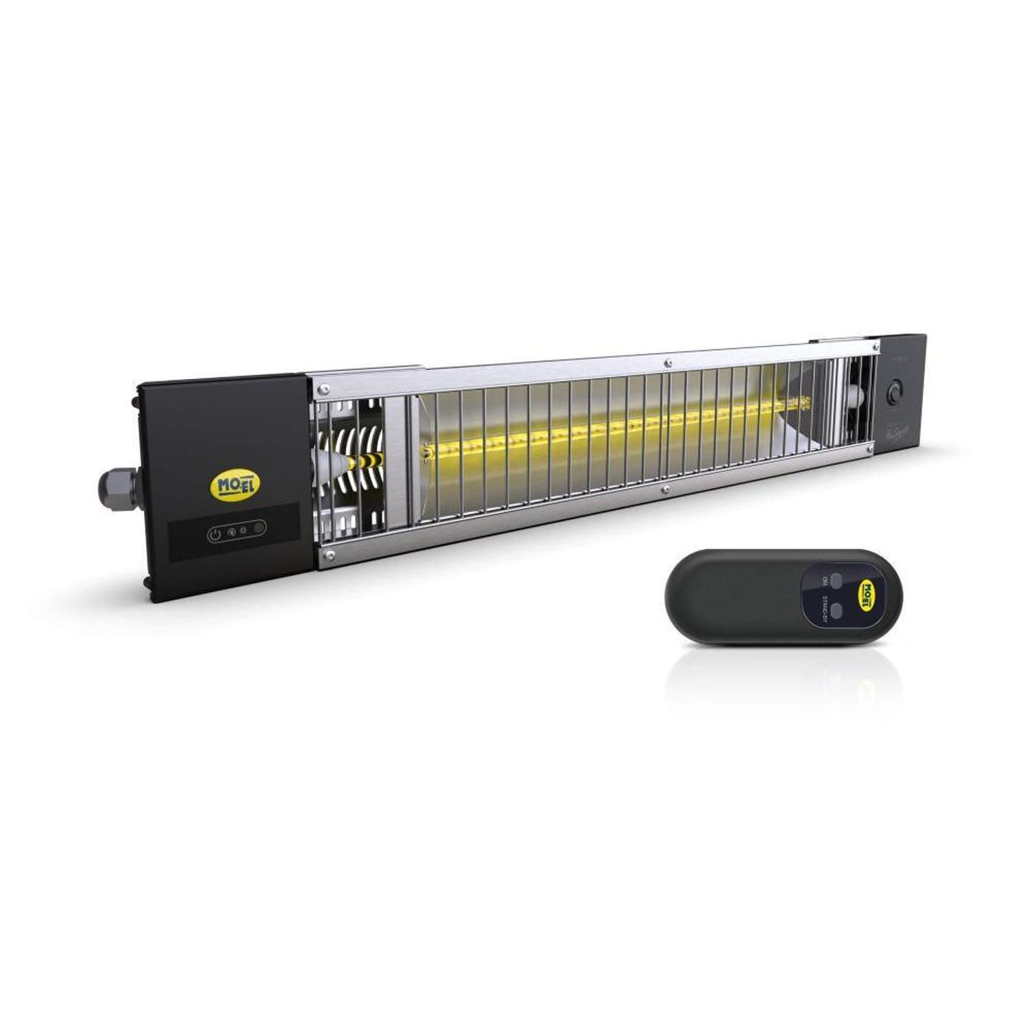 Riscaldatore a infrarossi Moel Petalo 1200 W con telecomando Lampada riscaldante Moel con telecomando