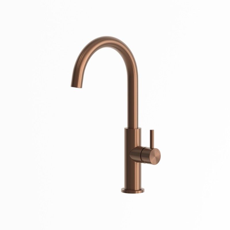Rubinetto miscelatore cucina basso inox