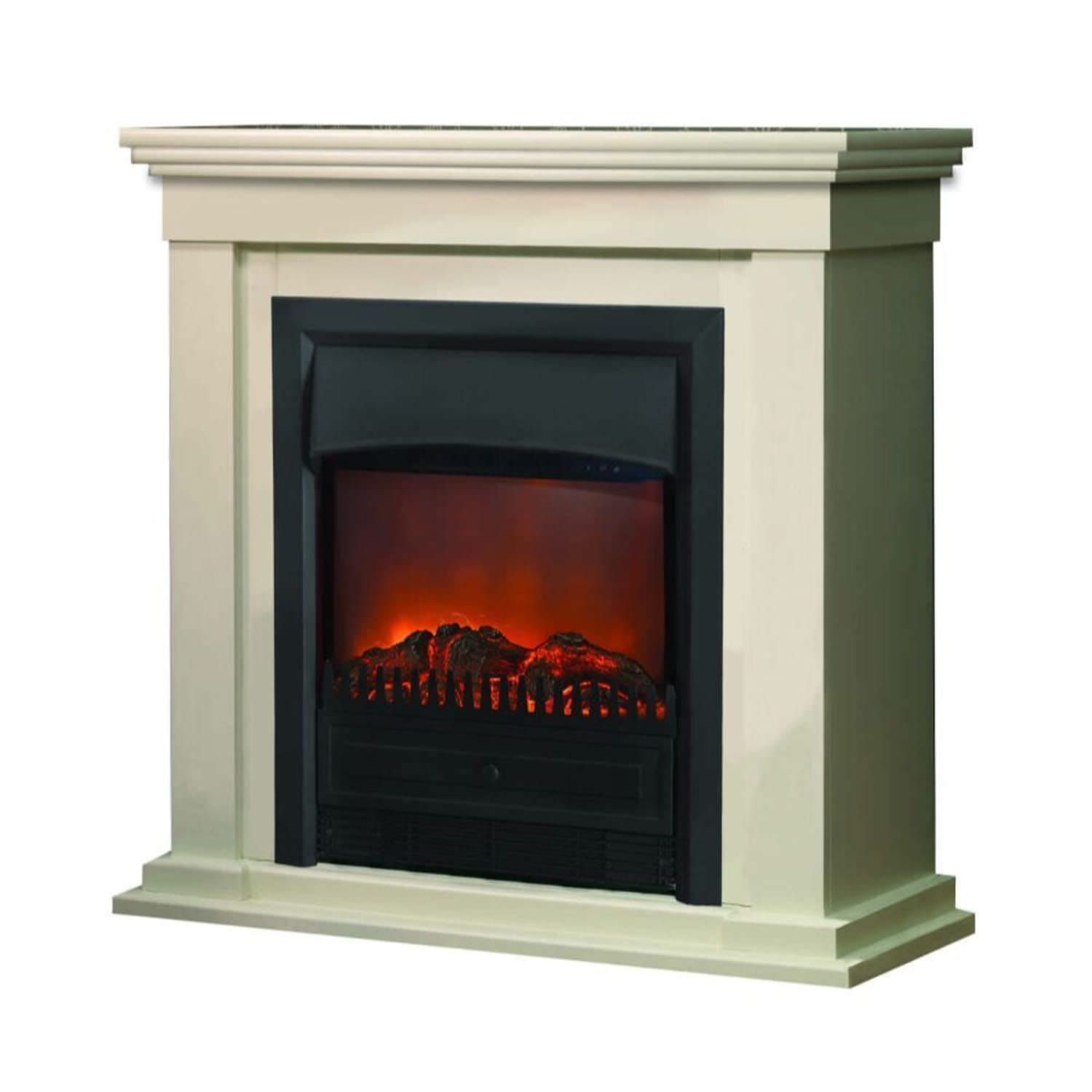 Electric fireplace with frame