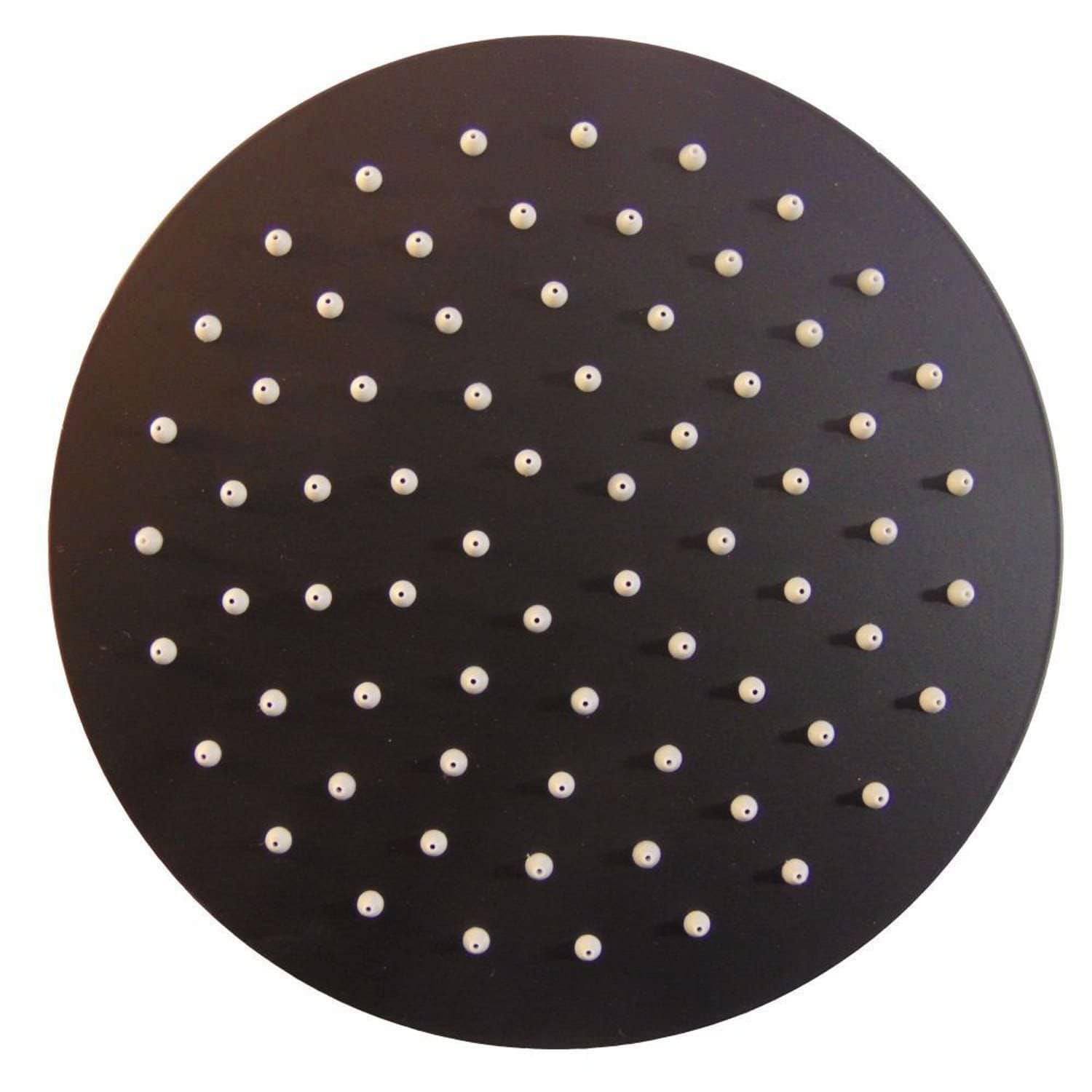 Round Matt Black 6 Inch Shower Head 